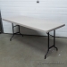 6 ft Plastic Grey Folding Banquet / Event Table with Metal Legs